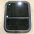 Used Black Radius Opening Window : 21.5" X 17.5" X 1.25" - Young Farts RV Parts