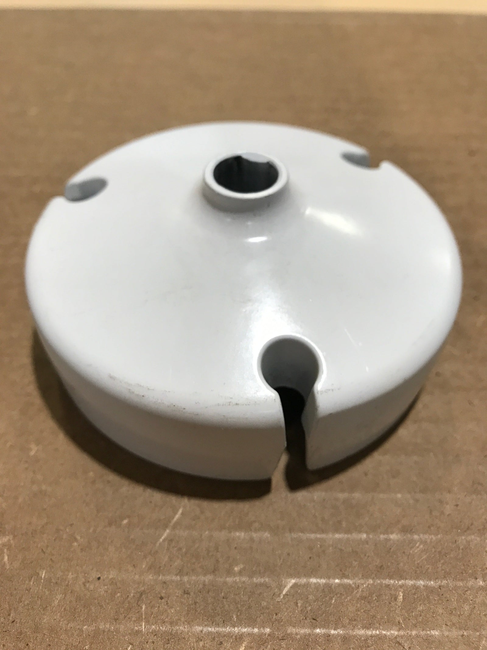 Used Carefree Manual Awning End Cap, White - R037553-005