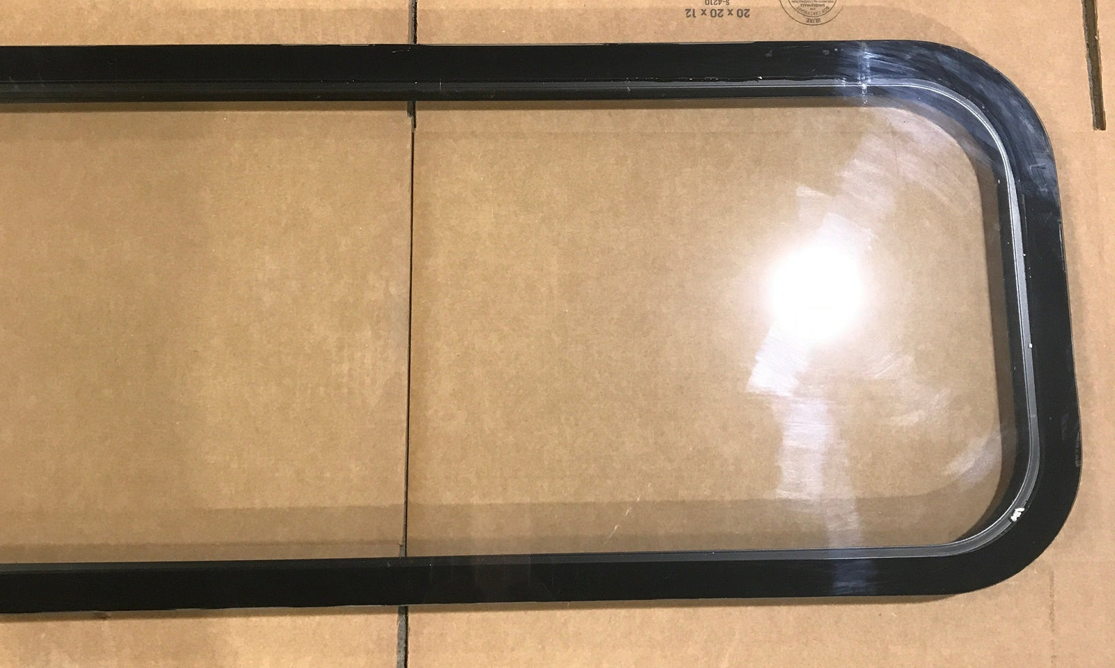 Used Black Radius Non-Opening Window : 39 1/2