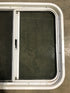 Used White Radius Opening Window : 24 1/2" W x 21 1/2" H x 1 7/8" D