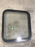 Used Black Radius Non-Opening Window : 23 1/4" W X 21 3/4" H X 2" D