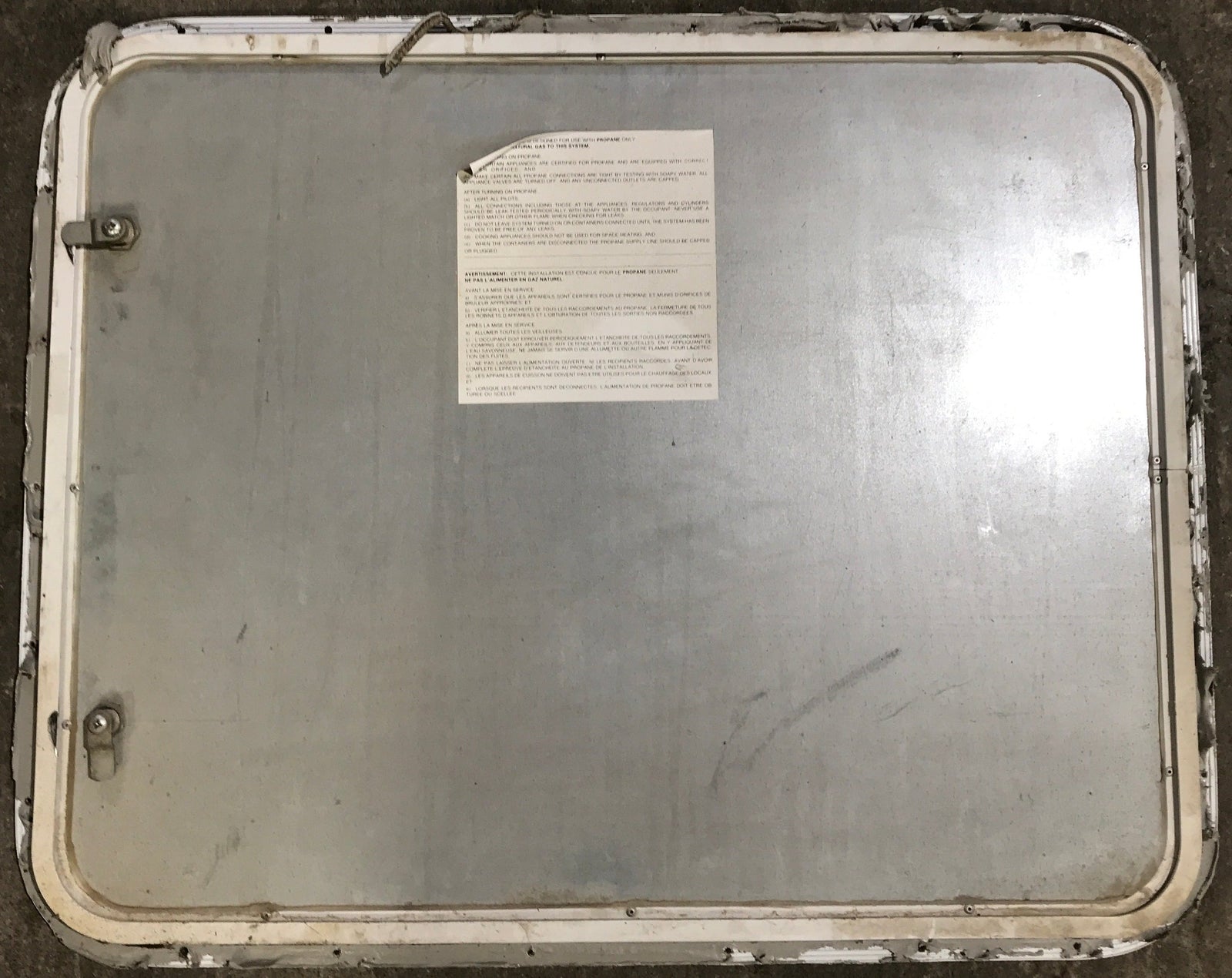 Used Radius Cornered Propane Cargo Door 29 3/4