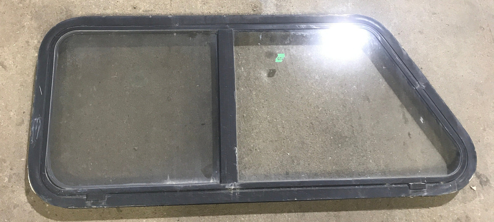 Used Slanted Black Radius Opening Window : 41 3/4