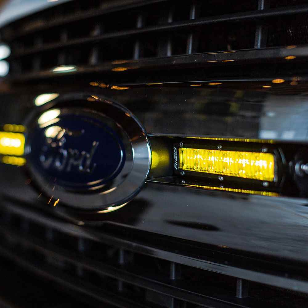 6" SR - Series SAE Compliant Fog Light - Black w/Yellow Light - Young Farts RV Parts