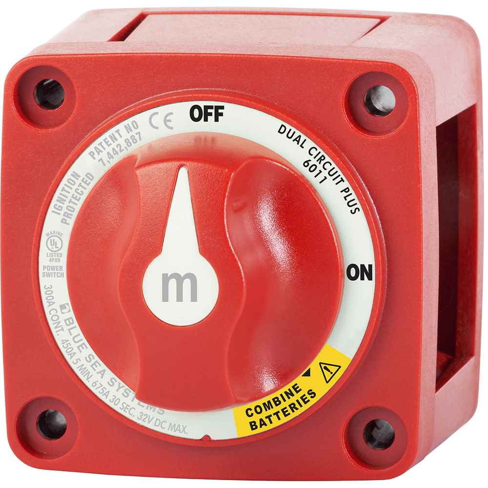 6011 m - Series (Mini) Battery Switch Dual Circuit Plus - Young Farts RV Parts
