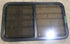 Used Black Radius Opening Window : 23 3/4" W x 39 3/4" H x 1 1/2" D