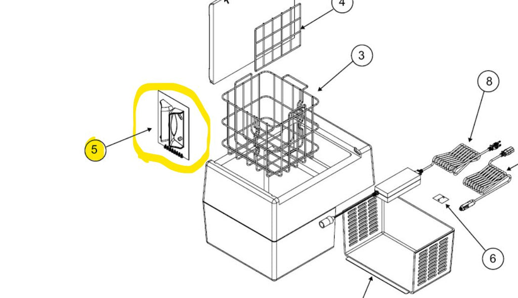 634699 - NORCOLD - Refrigerator Door Handle Kit - Young Farts RV Parts