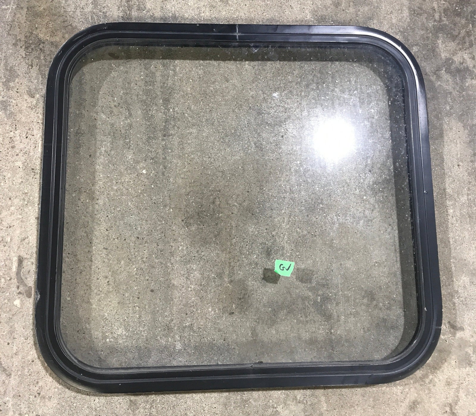 Used Black Radius Non-Opening Window : 23 1/4