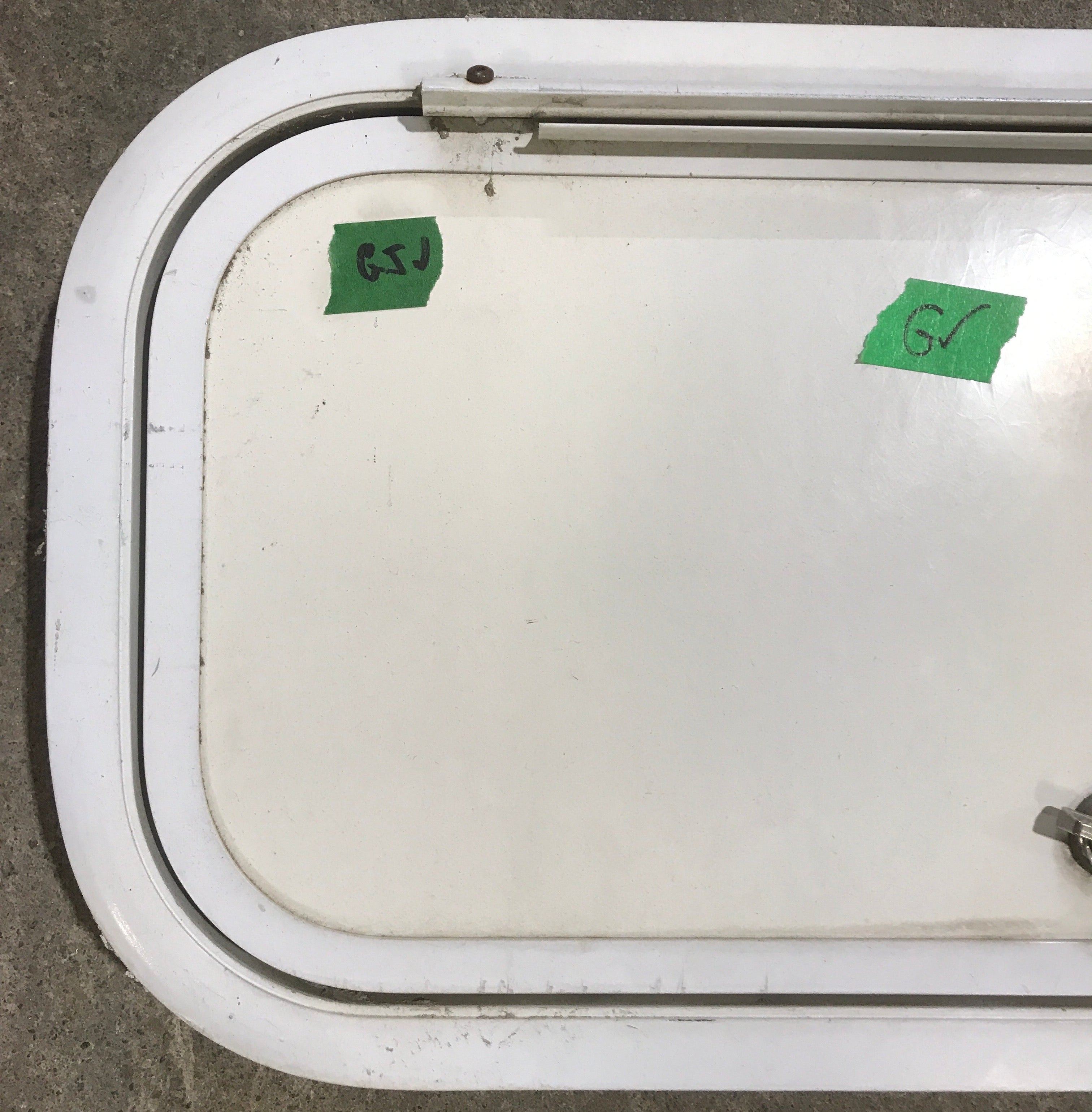 Used Radius Cornered Cargo Door 19 3/4" x 9 1/8" x 1 3/4" D