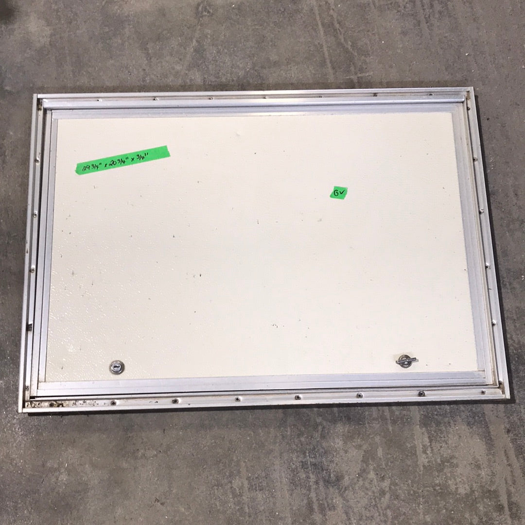 Used Square Corner cargo door  29 3/4" W x 20 3/4" H x 3/4"D