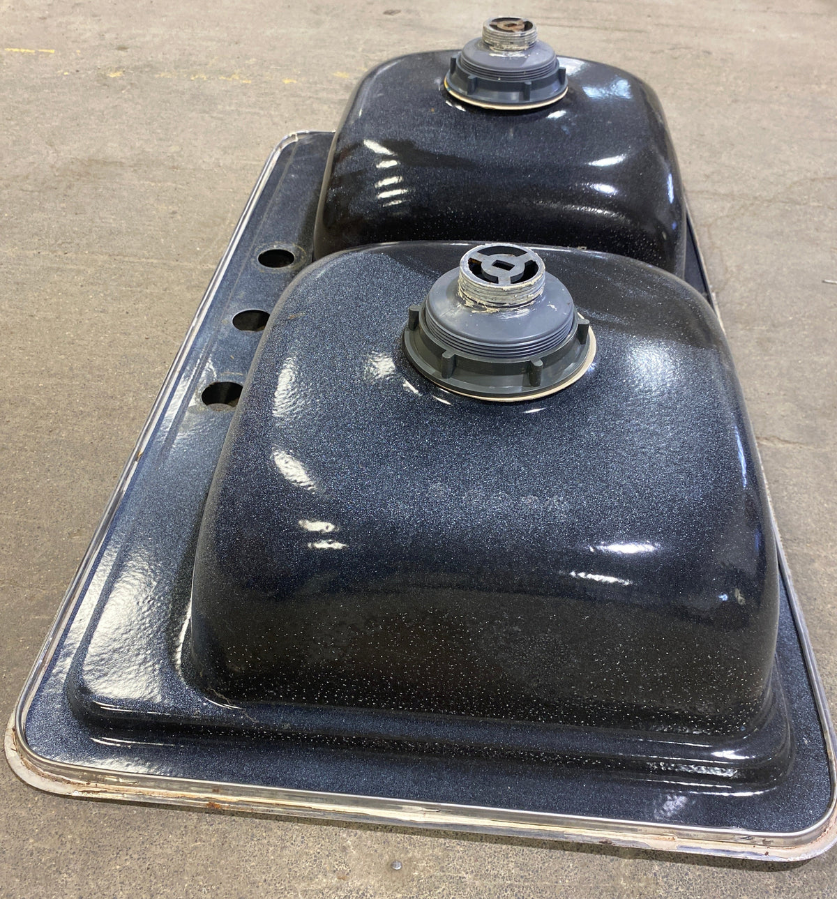 Used Double Kitchen Sink 33” W x 19” L
