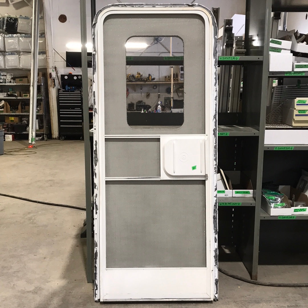 Used Radius Cornered Entry Door 76 3/4