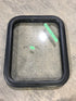 Used Black Radius Non Opening Window : 21 1/2" W X 17 1/2" H X 2" D