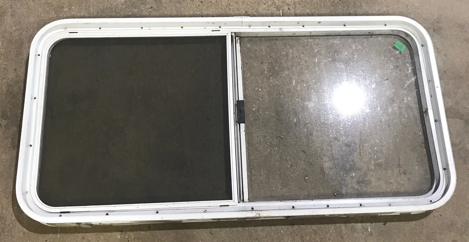 Used White Radius Opening Window : 47 1/2