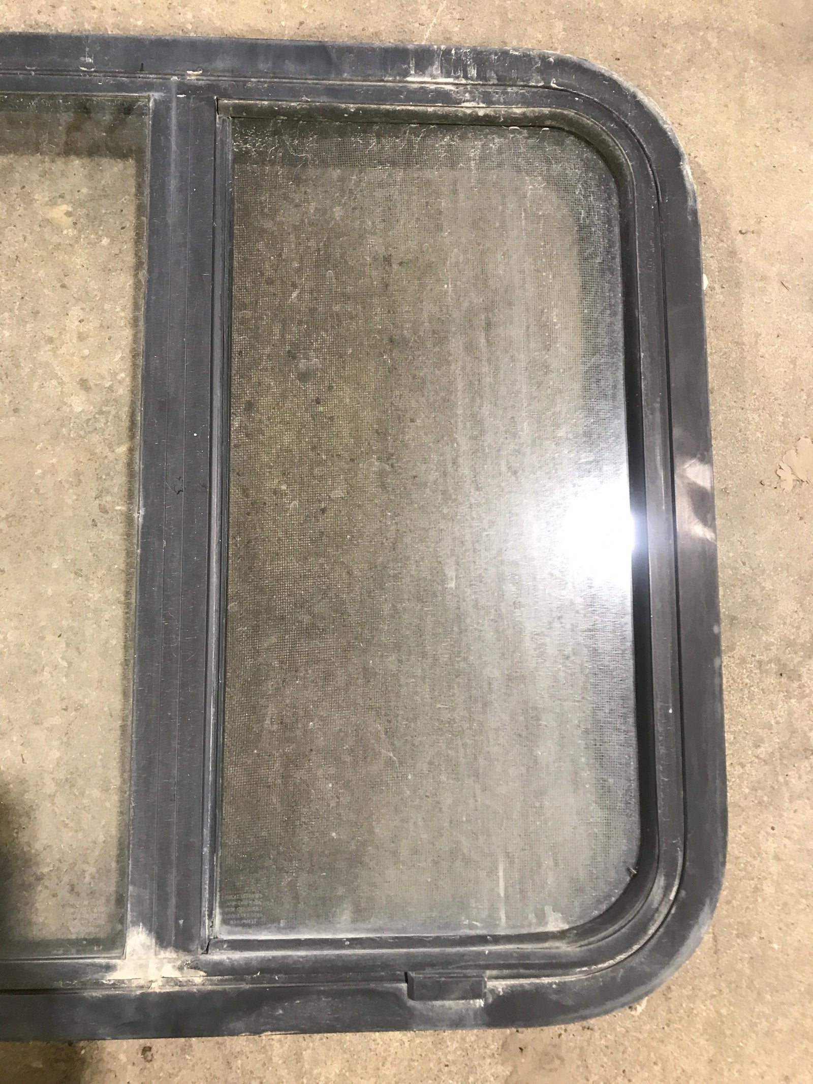 Used Black Radius Opening Window : 24 1/2