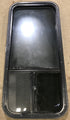 Used Black Radius Opening Window : 17 1/2" W x 39 1/2" H x 1 7/8" D