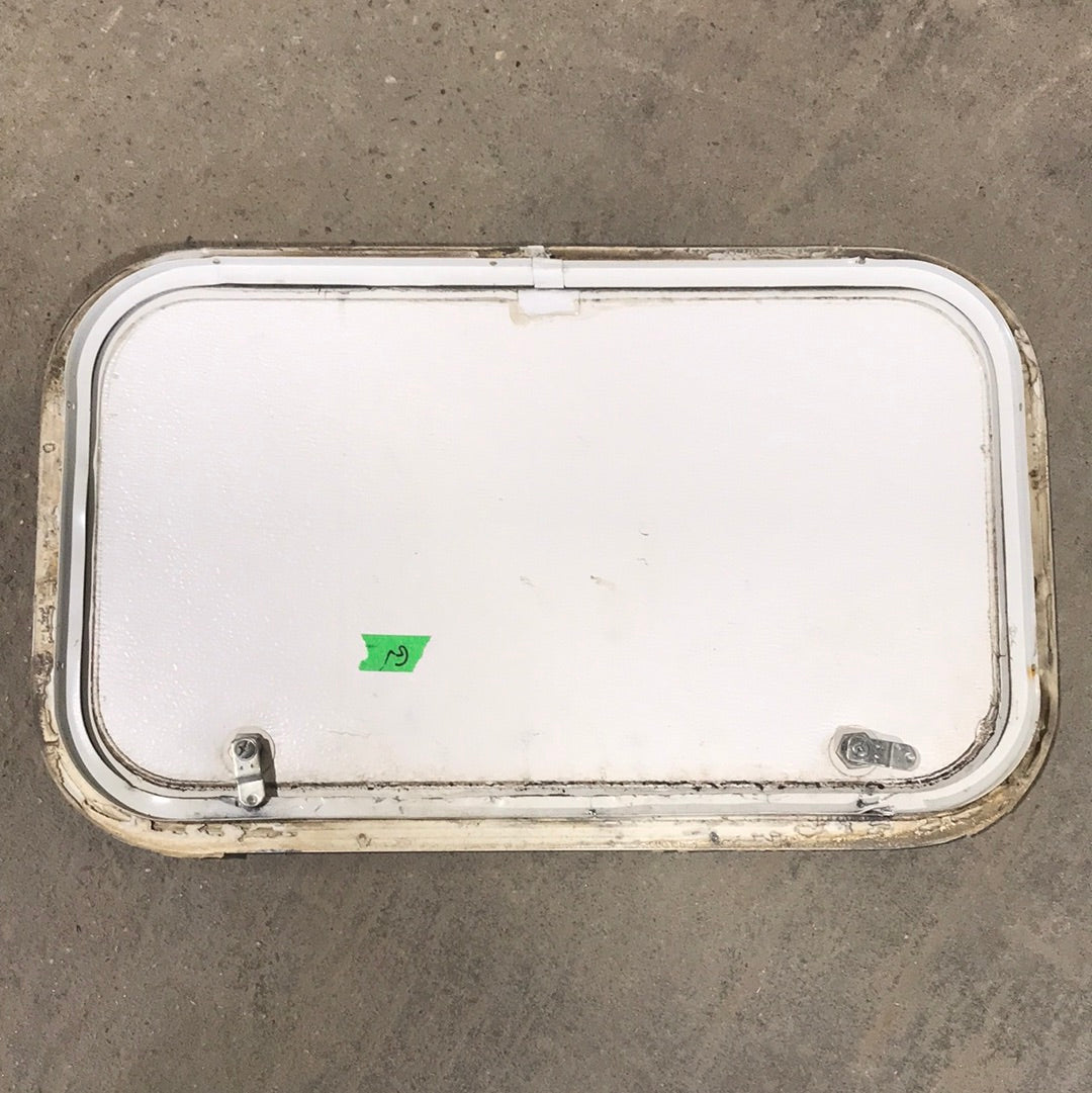 Used White Corner radius cargo door  23 3/4