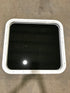 Used White Radius Non Opening Window : 25 1/2" W x 23 1/2" H x 1 3/4" D