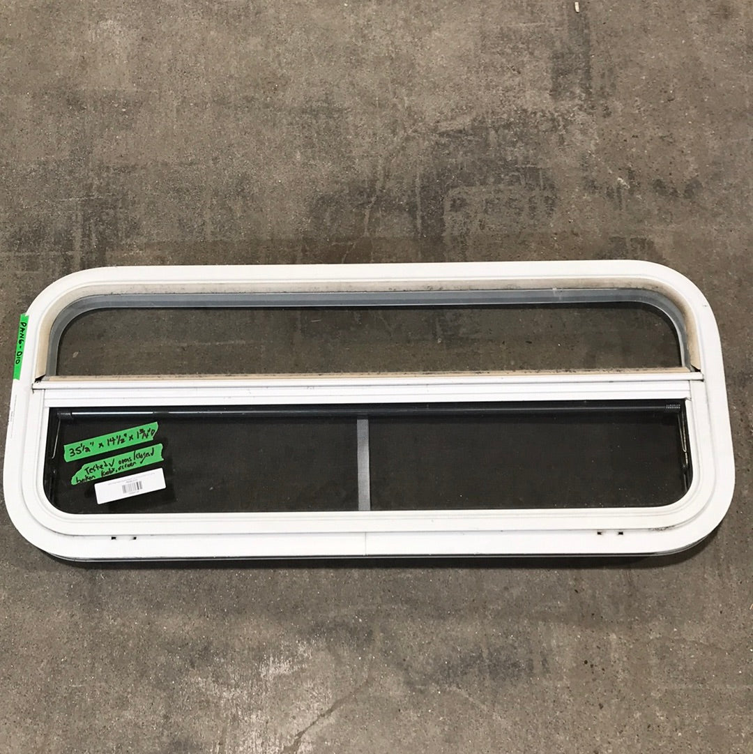 USED White Radius Opening Window : 35 1/2