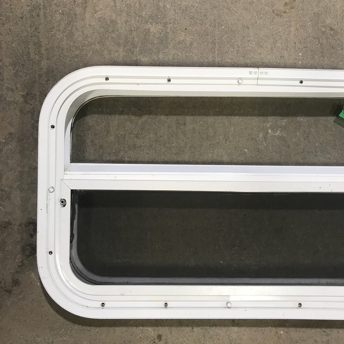 Used White Radius Opening Window : 23 1/2