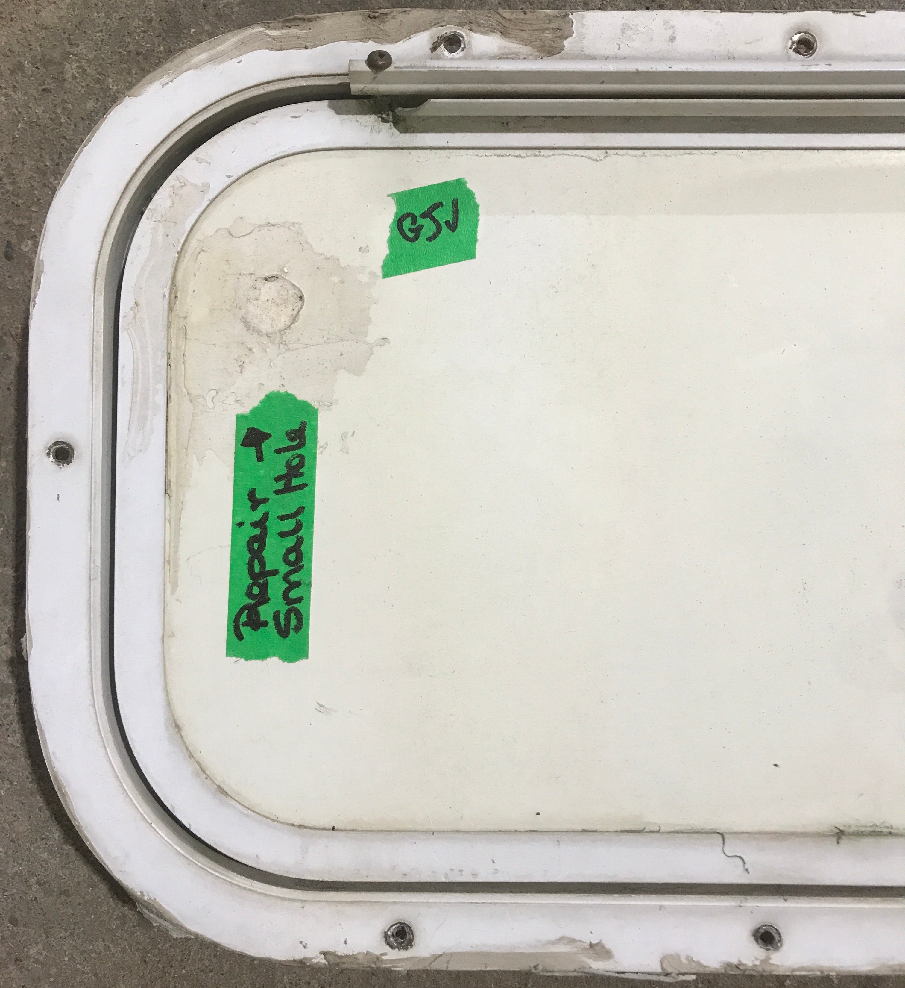 Used Radius Cornered Cargo Door 19 3/4" x 9 1/8" x 1 3/4" D