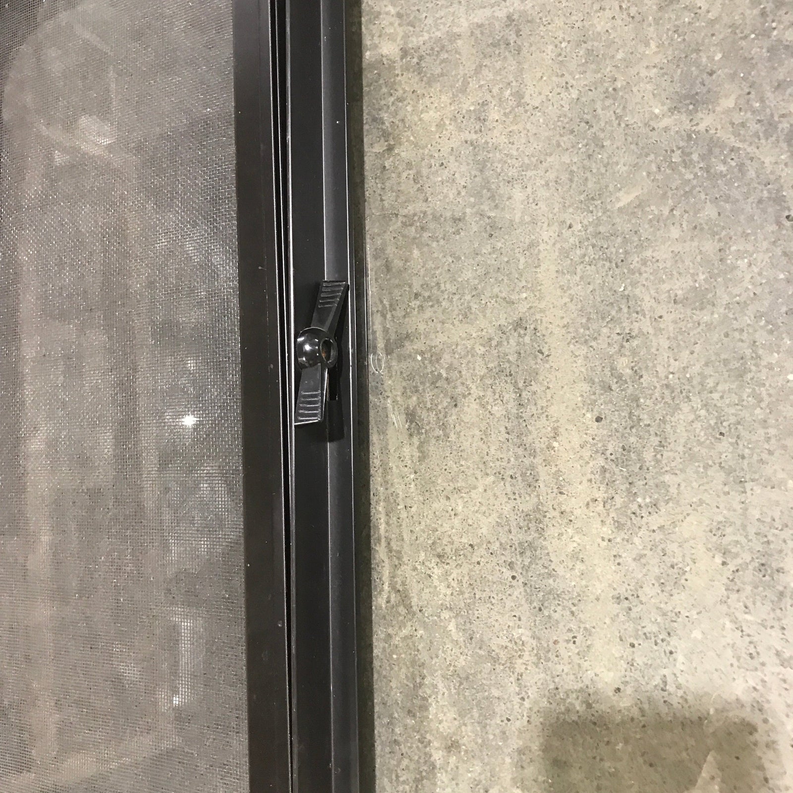 USED Black Radius Opening Window - 19.675 X 19.50 X 1.875