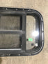 Used Black Radius Opening Window : 24 1/2" W x 16" H x 1 1/2"
