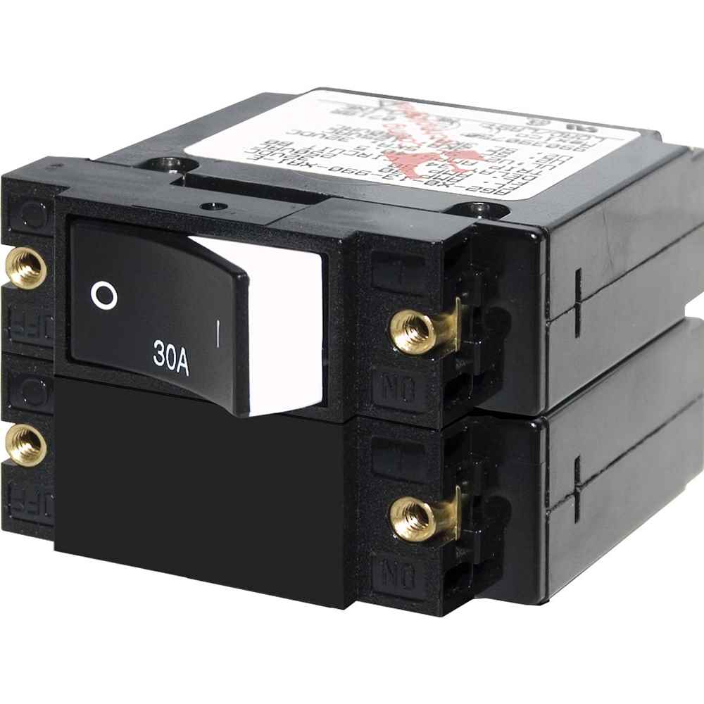 7574 A - Series Raised Rocker Circuit Breaker - Double Pole - 30A - Young Farts RV Parts