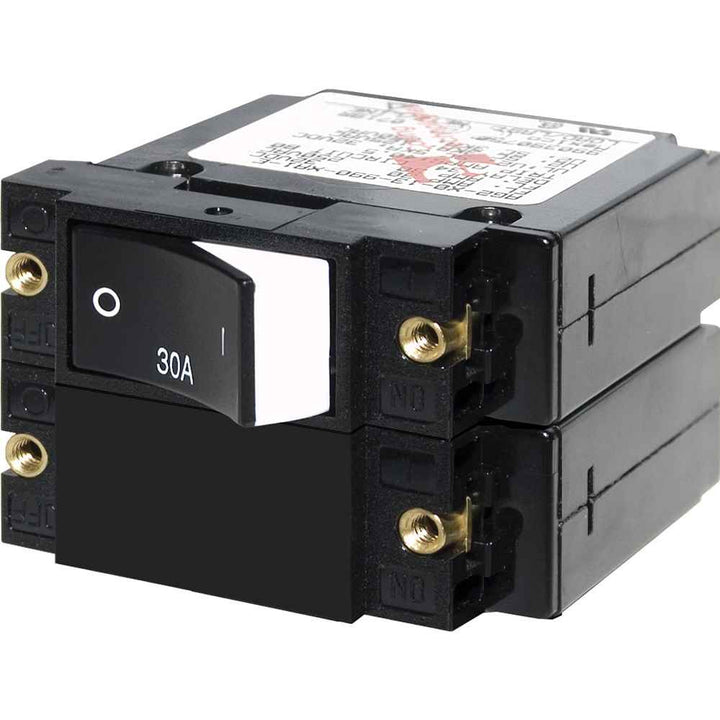 7574 A - Series Raised Rocker Circuit Breaker - Double Pole - 30A - Young Farts RV Parts