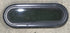 Used Black Radius Non Opening Window : 14 1/2" W X 4 1/2" H X 3/4" D