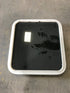 Used White Radius Non Opening Window : 25 1/2" W x 23 1/2" H x 1 3/4" D