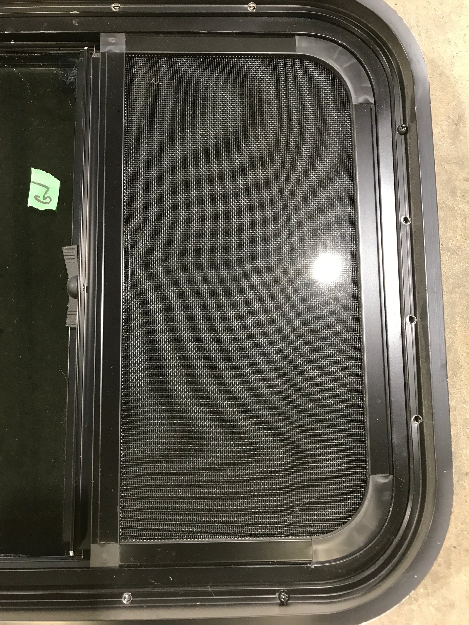 Used Black Radius Opening Window : 21 1/2