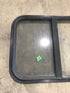 Used Black Radius Opening Window : 24 1/4" W x 17 3/4" H x 1 1/4"