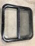 Used Black Radius Opening Window : 23 1/2" W X 21 1/4" H X 2" D