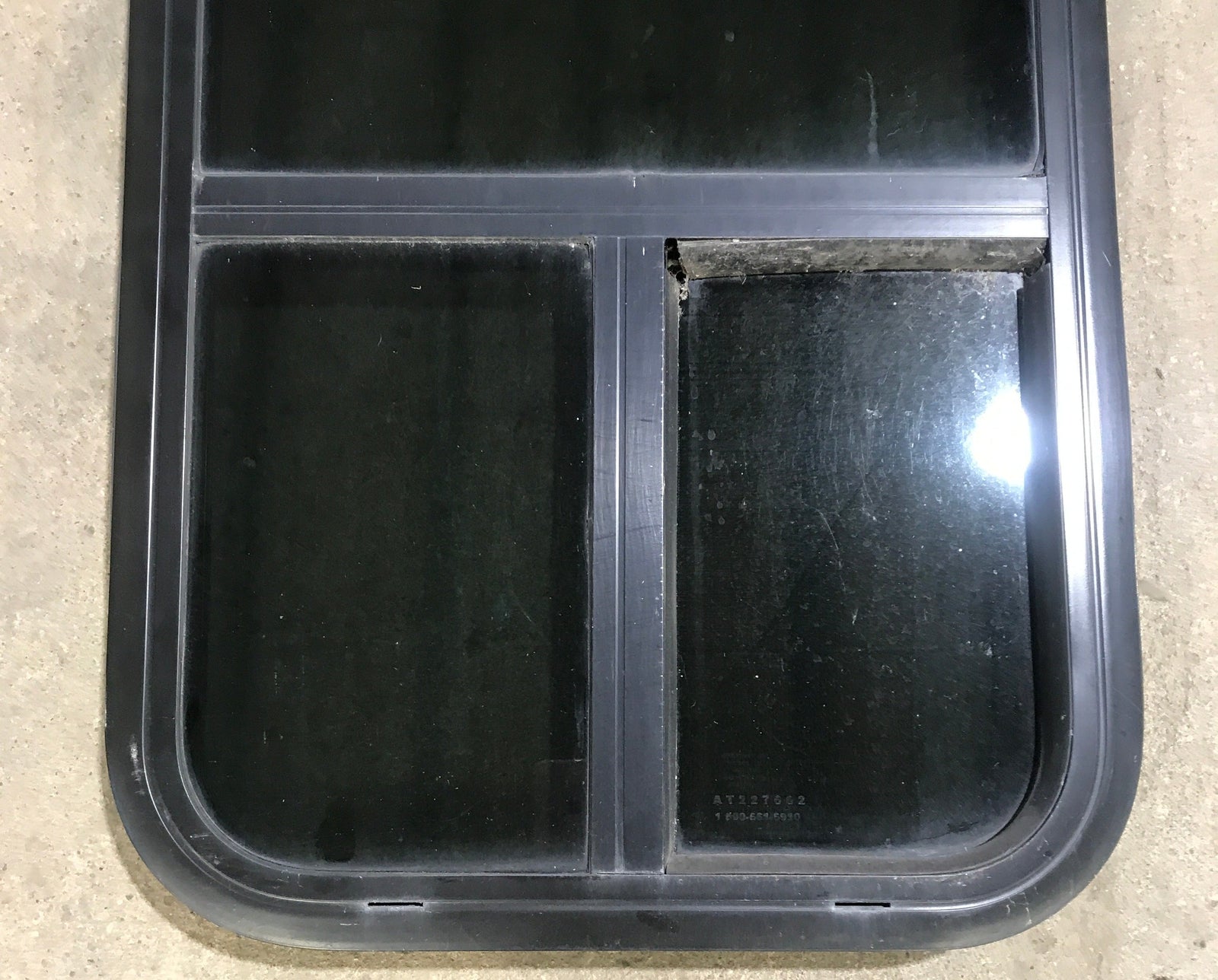 Used Black Radius Opening Window : 17 1/2