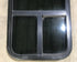 Used Black Radius Opening Window : 17 1/2" W x 39 1/2" H x 1 7/8" D