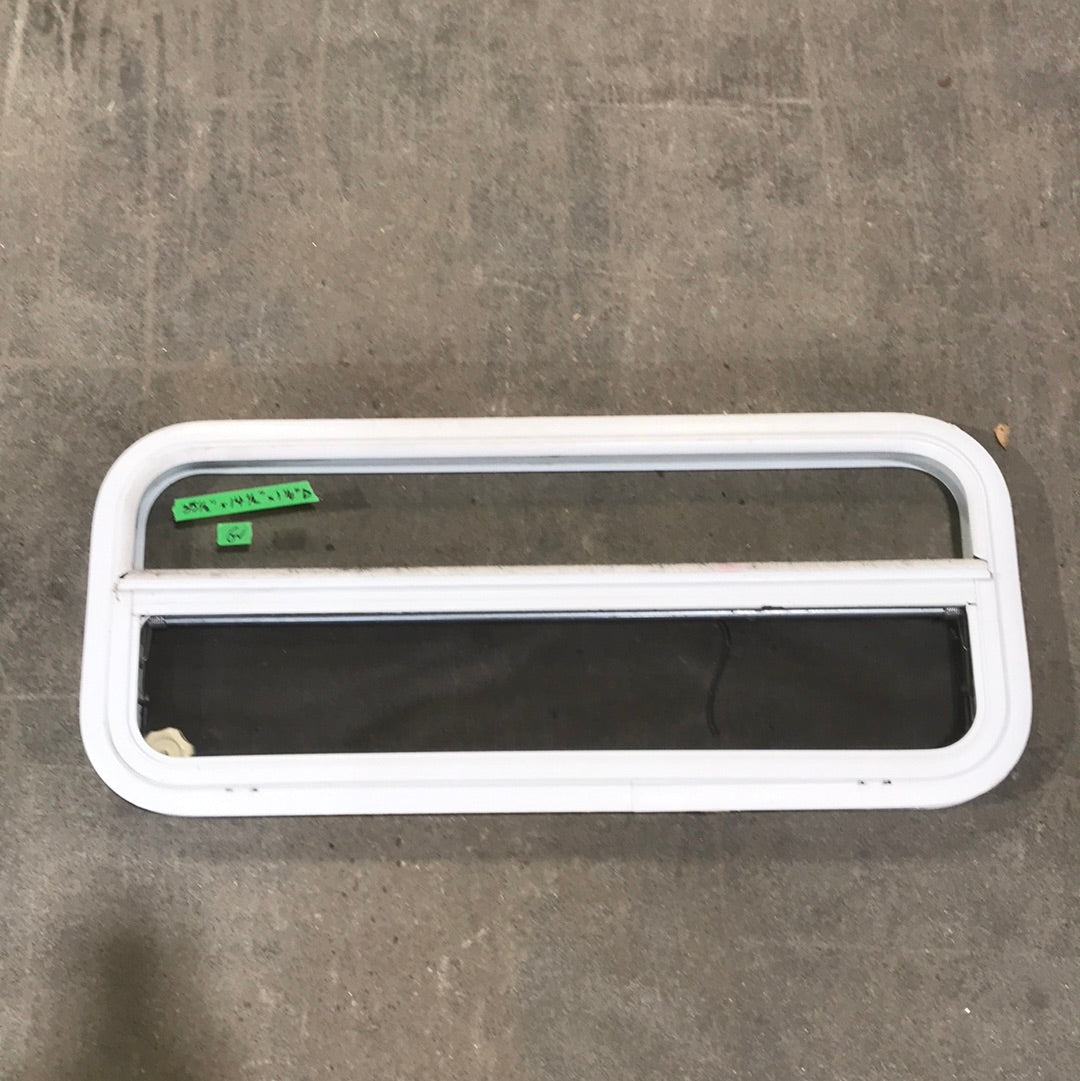 USED White Radius Opening Window : 35 1/2