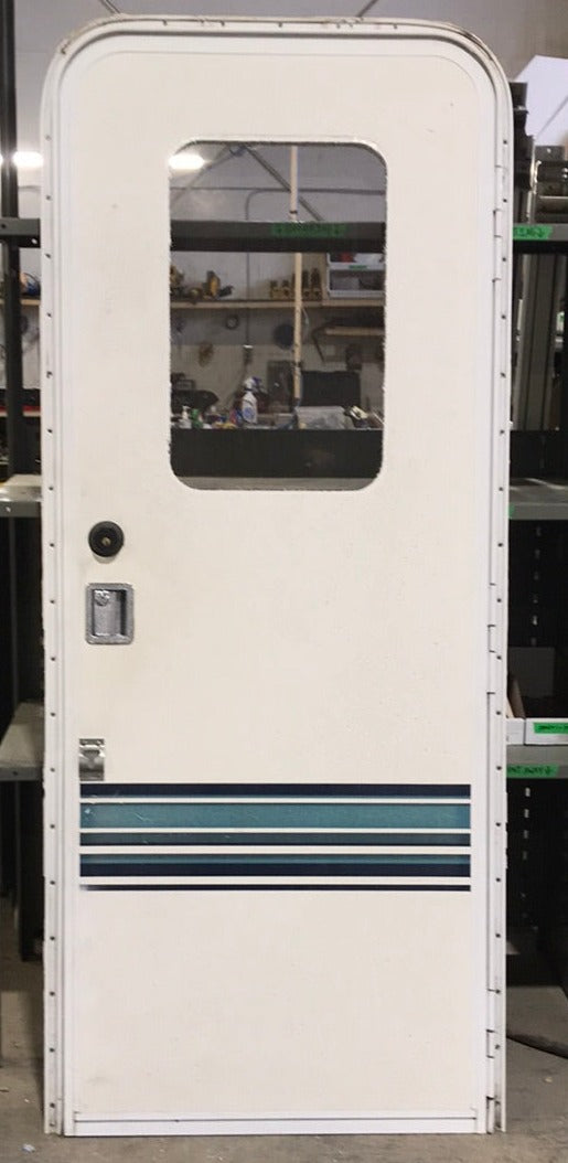 Used Radius Cornered Entry Door 76 3/4" H x 29 1/2" W X 2 1/4" D