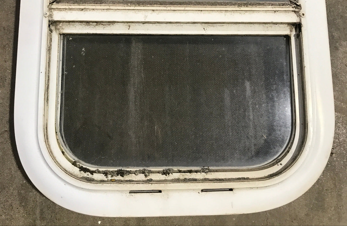 Used White Radius Opening Window : 13 1/2