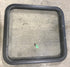 Used Black Radius Non-Opening Window : 25 1/2" W X 23 1/4" H X 2" D
