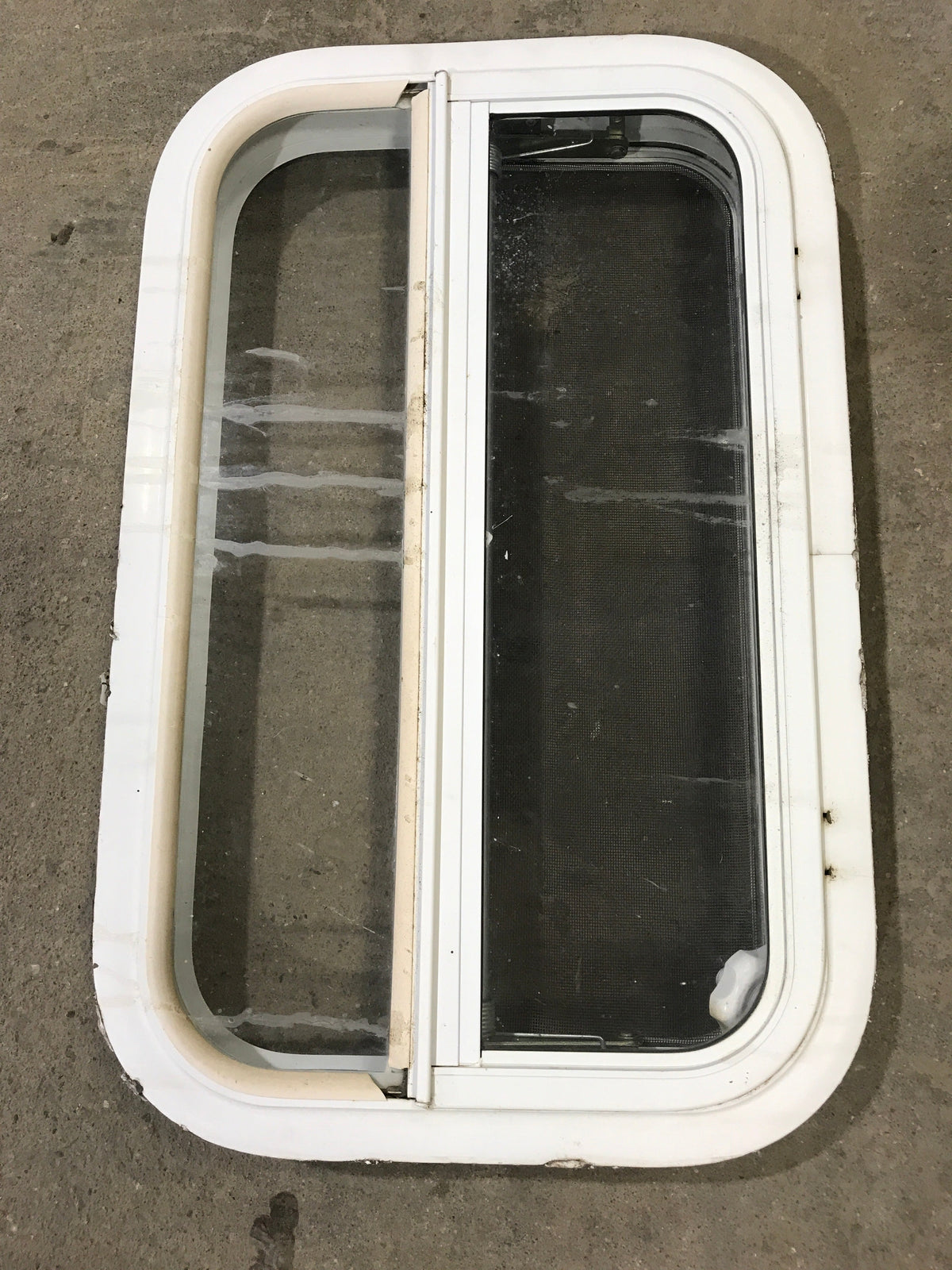 Used White Radius Opening Window : 23 1/4