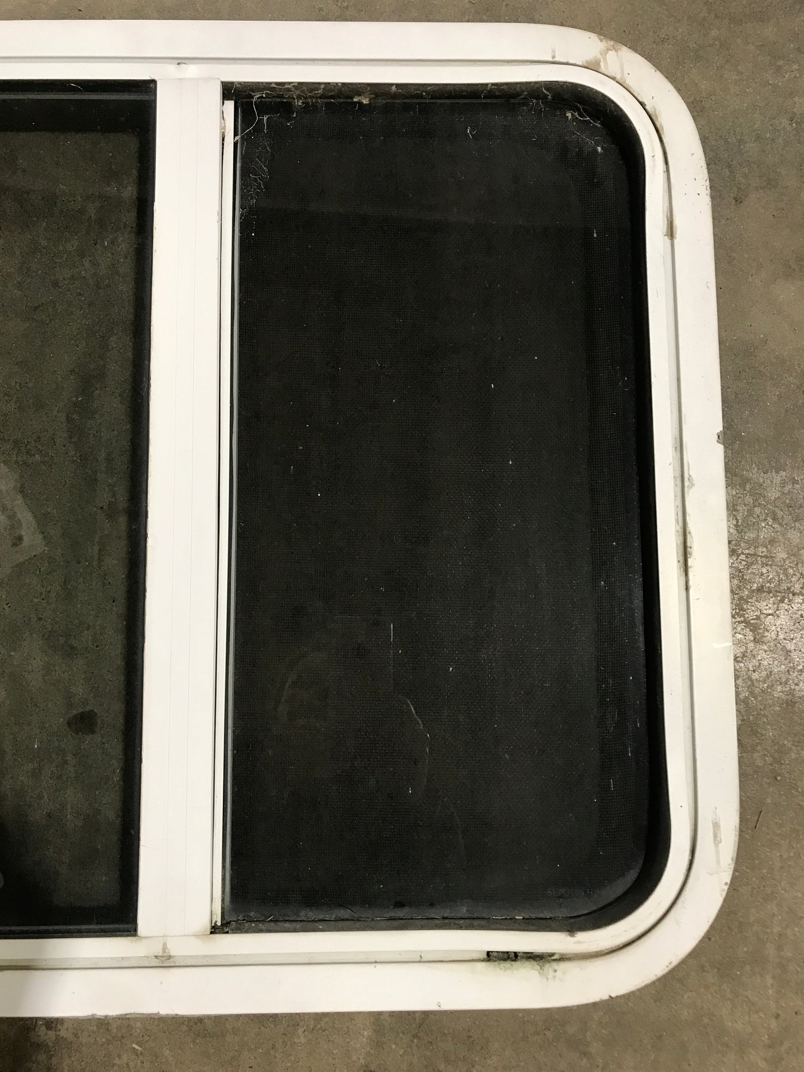 Used White Radius Opening Window : 24 1/2