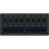 8371 Water Resistant Panel - 8 Position - Black - Horizontal Mount - Young Farts RV Parts