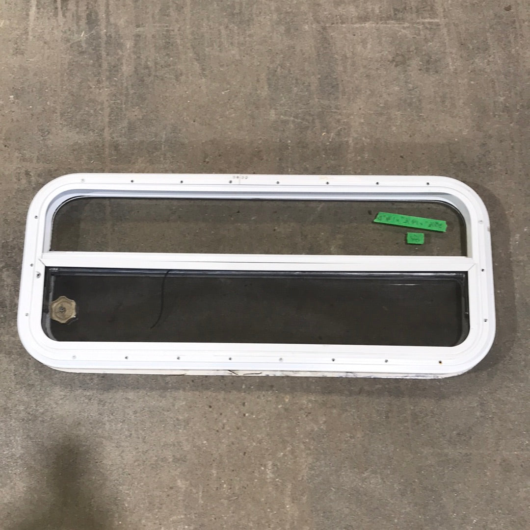 USED White Radius Opening Window : 35 1/2