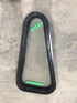 Used Black Radius Angled Non Opening Window : 26" W X 13" H X 2" D