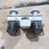 Used 4" Bathroom Faucet, Off White, Smoked Knobs