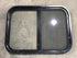 Used Black Radius Opening Window : 24 1/4" W x 17 3/4" H x 1 1/4"