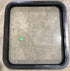 Used Black Radius Non Opening Window : 25 1/2" W x 23 1/2" H x 2" D