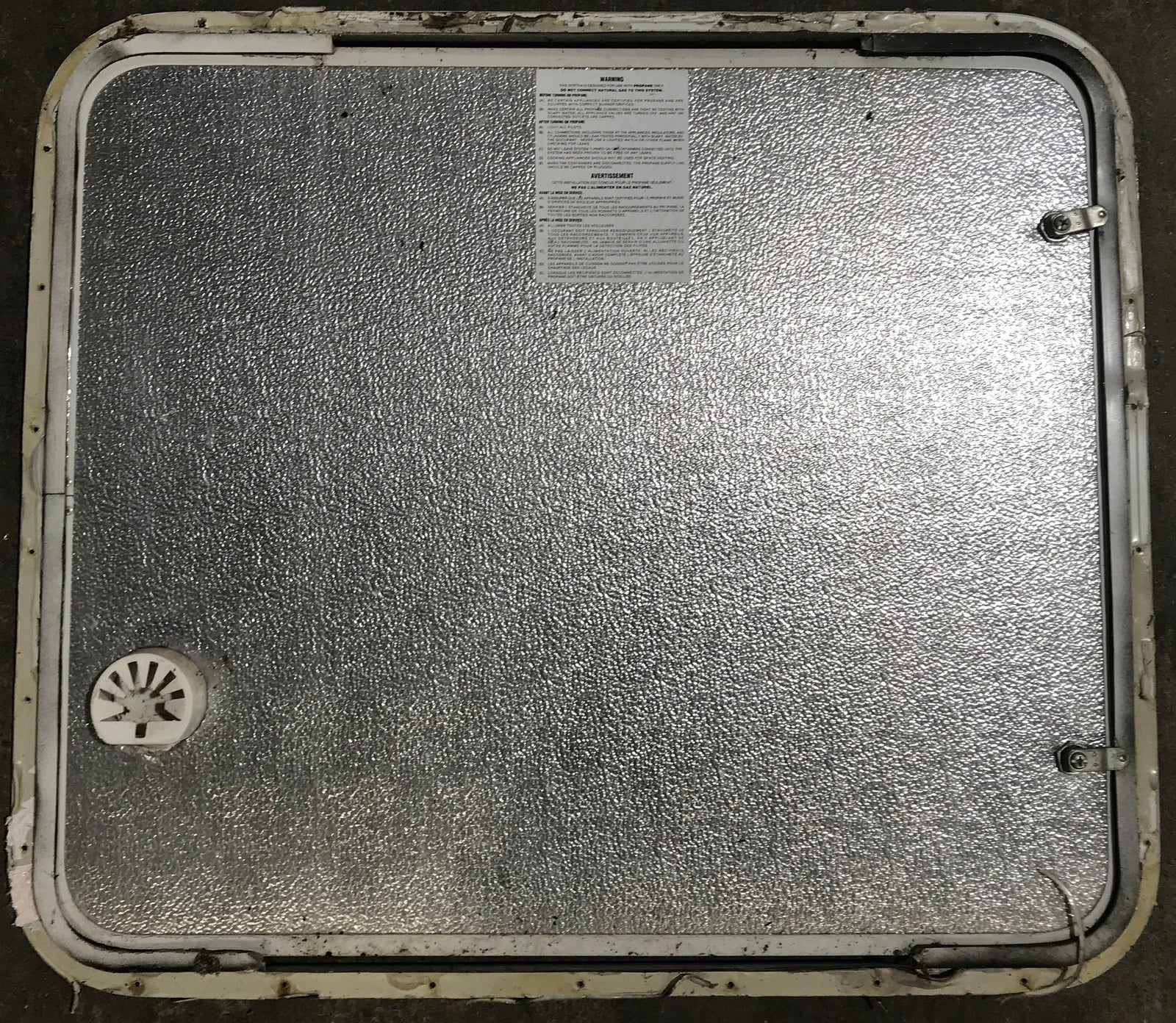 Used Radius Cornered Propane Cargo Door 29 7/8