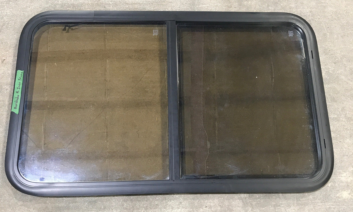 Used Black Radius Opening Window : 23 3/4